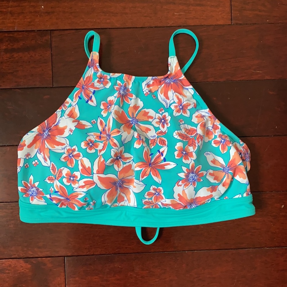 2 PIECE SET TOP AND BOTTOM NWOT Lands end flower bikini set